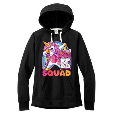 PreK Squad Dabbing Unicorn Back To School Girl Gift Women's Fleece Hoodie