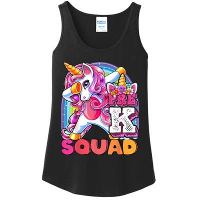 PreK Squad Dabbing Unicorn Back To School Girl Gift Ladies Essential Tank