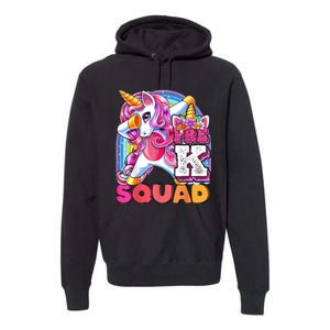 PreK Squad Dabbing Unicorn Back To School Girl Gift Premium Hoodie