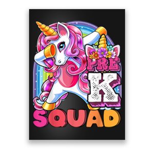 PreK Squad Dabbing Unicorn Back To School Girl Gift Poster