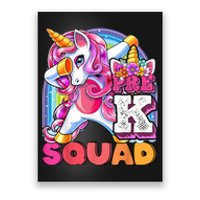 PreK Squad Dabbing Unicorn Back To School Girl Gift Poster