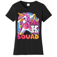 PreK Squad Dabbing Unicorn Back To School Girl Gift Women's T-Shirt