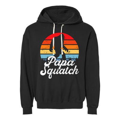Papa Squatch Dad Bigfoot Sasquatch Plus Size Garment-Dyed Fleece Hoodie