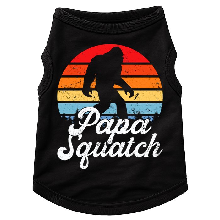 Papa Squatch Dad Bigfoot Sasquatch Plus Size Doggie Tank