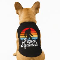 Papa Squatch Dad Bigfoot Sasquatch Plus Size Doggie Tank