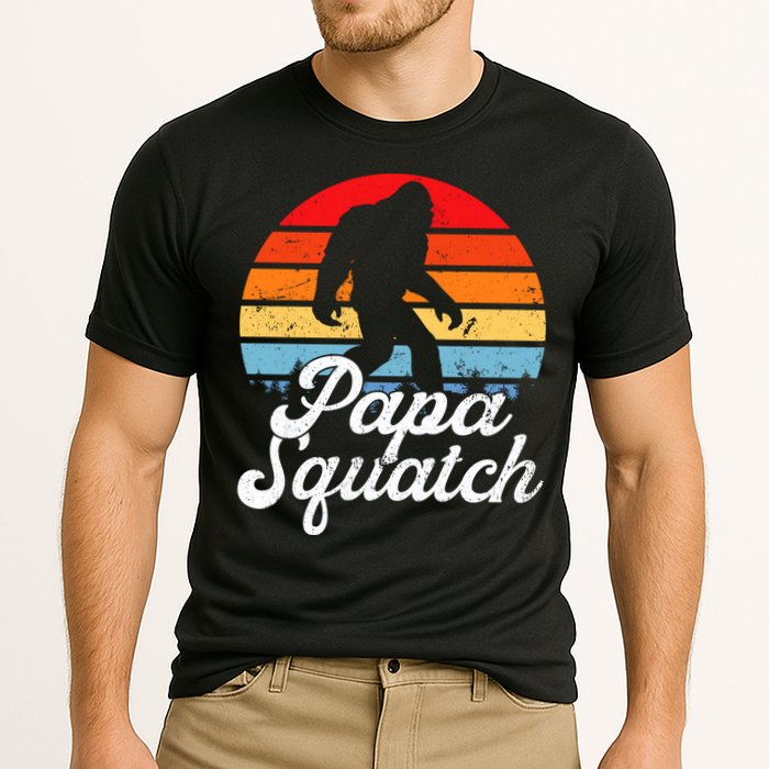 Papa Squatch Dad Bigfoot Sasquatch Plus Size Performance Shirt