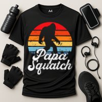 Papa Squatch Dad Bigfoot Sasquatch Plus Size Performance Shirt