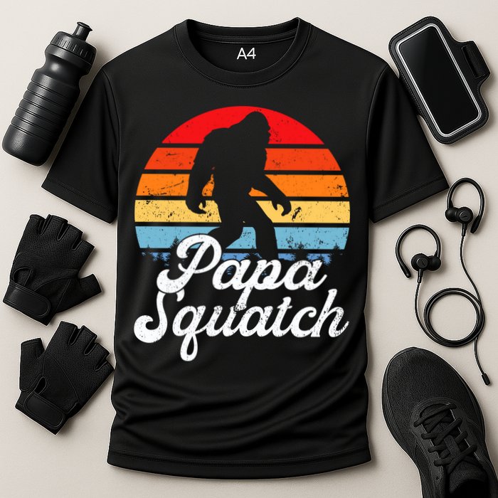 Papa Squatch Dad Bigfoot Sasquatch Plus Size Performance Shirt
