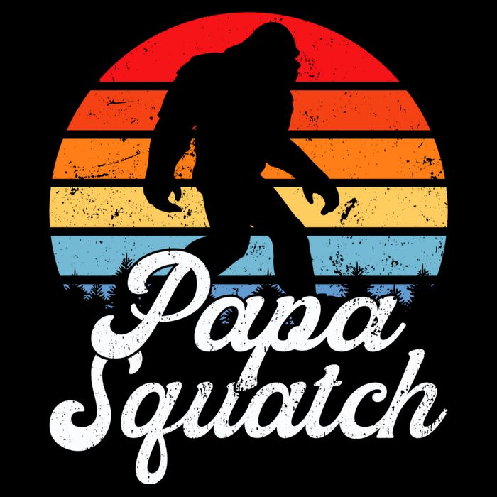 Papa Squatch Dad Bigfoot Sasquatch Plus Size Full-Length Apron With Pockets