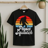 Papa Squatch Dad Bigfoot Sasquatch Plus Size T-Shirt