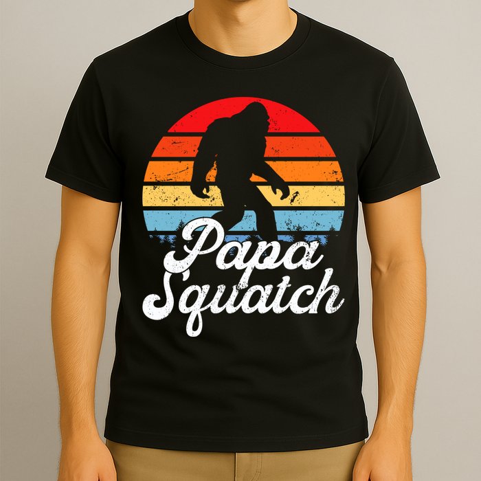 Papa Squatch Dad Bigfoot Sasquatch Plus Size T-Shirt