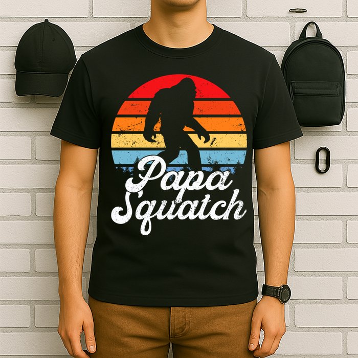Papa Squatch Dad Bigfoot Sasquatch Plus Size T-Shirt