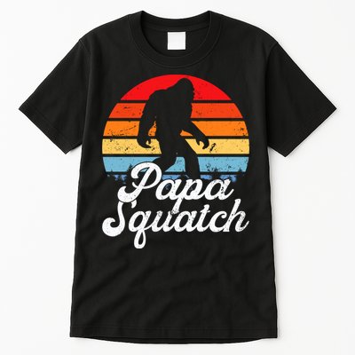 Papa Squatch Dad Bigfoot Sasquatch Plus Size Tall T-Shirt