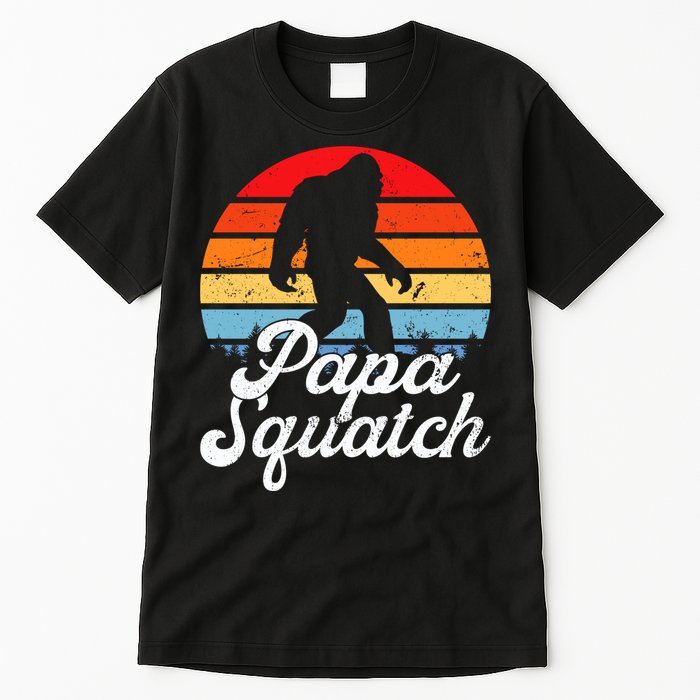 Papa Squatch Dad Bigfoot Sasquatch Plus Size Tall T-Shirt
