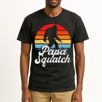 Papa Squatch Dad Bigfoot Sasquatch Plus Size Tall T-Shirt