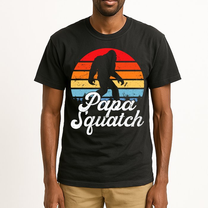 Papa Squatch Dad Bigfoot Sasquatch Plus Size Tall T-Shirt