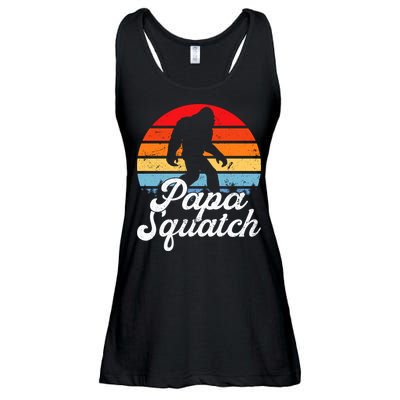 Papa Squatch Dad Bigfoot Sasquatch Plus Size Ladies Essential Flowy Tank