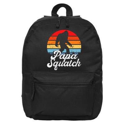 Papa Squatch Dad Bigfoot Sasquatch Plus Size 16 in Basic Backpack