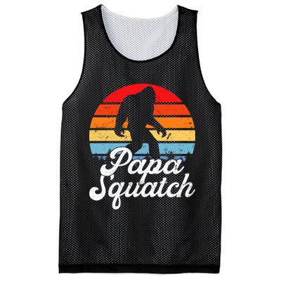 Papa Squatch Dad Bigfoot Sasquatch Plus Size Mesh Reversible Basketball Jersey Tank