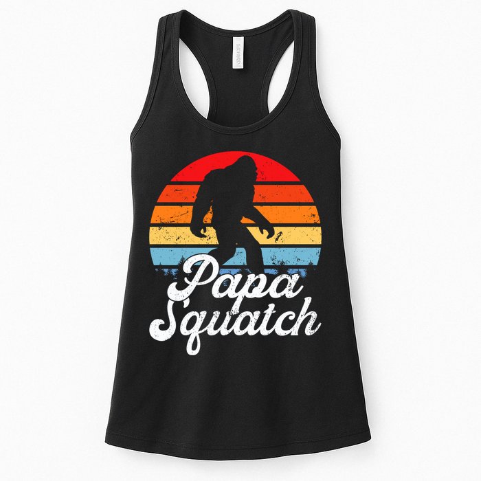 Papa Squatch Dad Bigfoot Sasquatch Plus Size Womens Tank Top