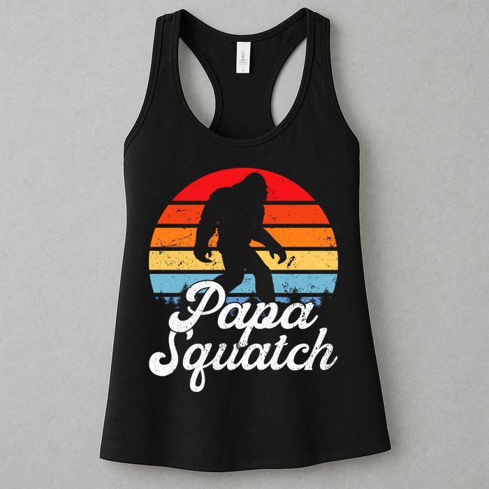 Papa Squatch Dad Bigfoot Sasquatch Plus Size Womens Tank Top