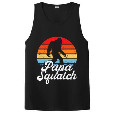 Papa Squatch Dad Bigfoot Sasquatch Plus Size PosiCharge Competitor Tank