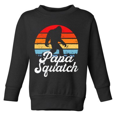Papa Squatch Dad Bigfoot Sasquatch Plus Size Toddler Sweatshirt
