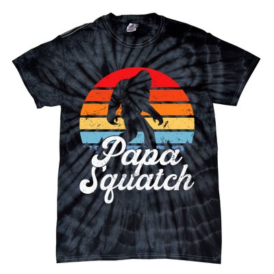 Papa Squatch Dad Bigfoot Sasquatch Plus Size Tie-Dye T-Shirt
