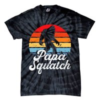 Papa Squatch Dad Bigfoot Sasquatch Plus Size Tie-Dye T-Shirt