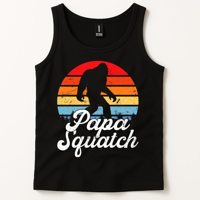 Papa Squatch Dad Bigfoot Sasquatch Plus Size Tank Top