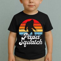 Papa Squatch Dad Bigfoot Sasquatch Plus Size Toddler T-Shirt