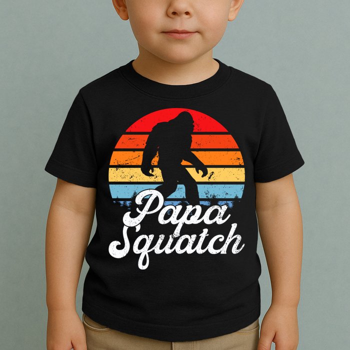 Papa Squatch Dad Bigfoot Sasquatch Plus Size Toddler T-Shirt