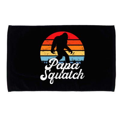 Papa Squatch Dad Bigfoot Sasquatch Plus Size Microfiber Hand Towel