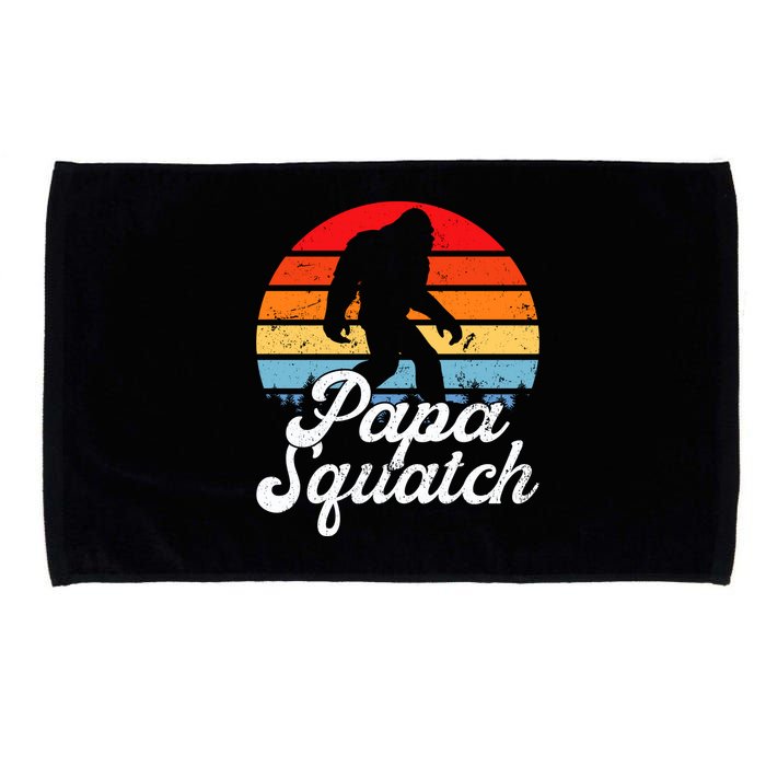 Papa Squatch Dad Bigfoot Sasquatch Plus Size Microfiber Hand Towel