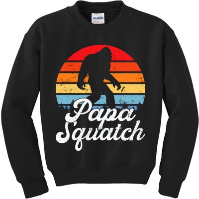 Papa Squatch Dad Bigfoot Sasquatch Plus Size Kids Sweatshirt