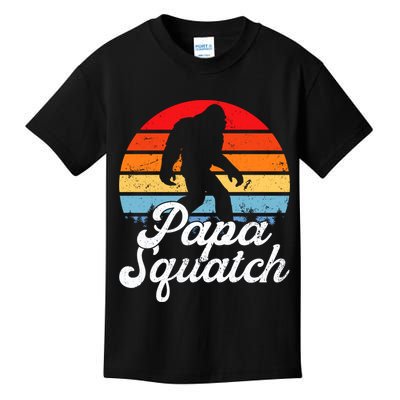Papa Squatch Dad Bigfoot Sasquatch Plus Size Kids T-Shirt