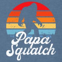 Papa Squatch Dad Bigfoot Sasquatch Plus Size Garment-Dyed Sweatshirt