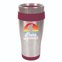 Papa Squatch Dad Bigfoot Sasquatch Plus Size 16oz Travel Tumbler