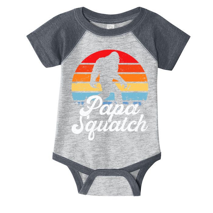 Papa Squatch Dad Bigfoot Sasquatch Plus Size Infant Baby Jersey Bodysuit