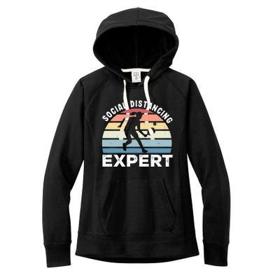 Pickelball Social Distancing Expert Women's Fleece Hoodie