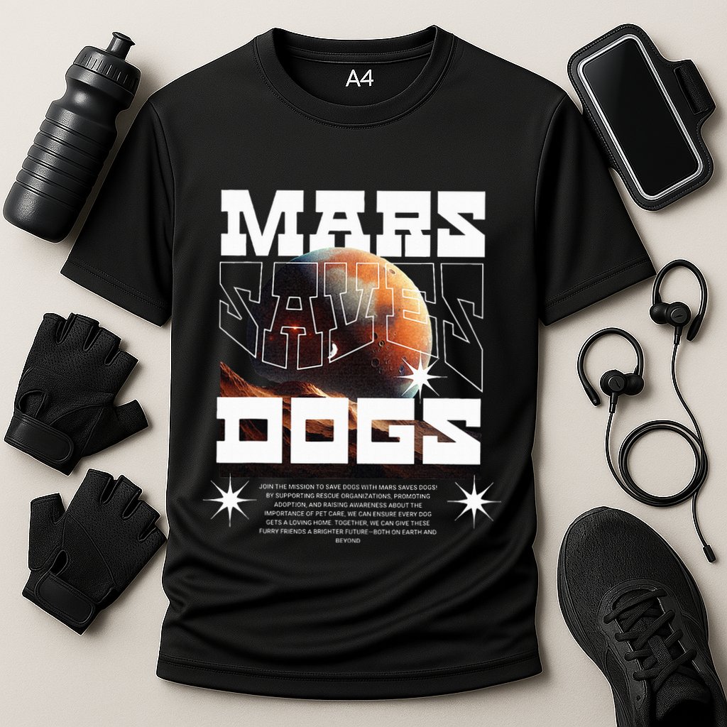 Planet Saves Dogs Cooling Performance Crew T-Shirt