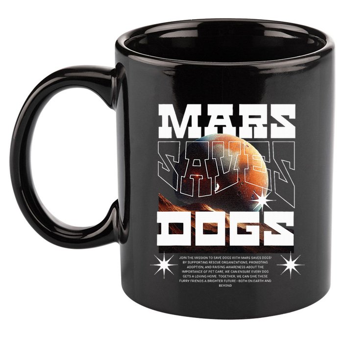 Planet Saves Dogs 11oz C Handle Ceramic Mug