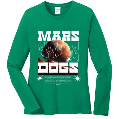 Planet Saves Dogs Ladies Long Sleeve Shirt