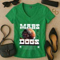 Planet Saves Dogs Women's V-Neck T-Shirt
