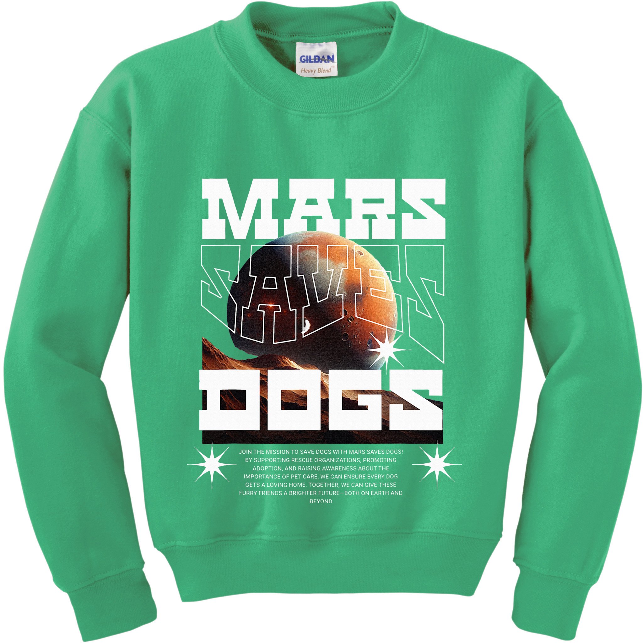 Planet Saves Dogs Kids Sweatshirt