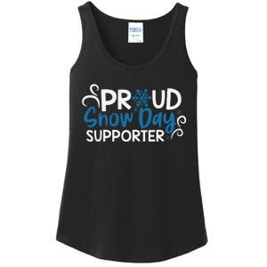 Proud Snow Day Supporter Gift Ladies Essential Tank