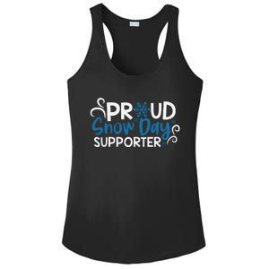 Proud Snow Day Supporter Gift Ladies PosiCharge Competitor Racerback Tank