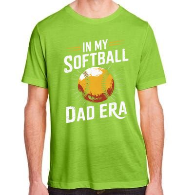 Proud Softball Dad Softball Dads In My Softball Dad Era Gift Adult ChromaSoft Performance T-Shirt