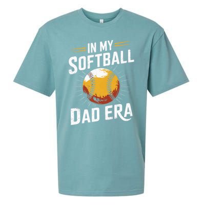 Proud Softball Dad Softball Dads In My Softball Dad Era Gift Sueded Cloud Jersey T-Shirt