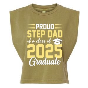 Proud Step Dad Of A Class Of 2025 Graduate Senior Graduation Gift Garment-Dyed Women's Muscle Tee